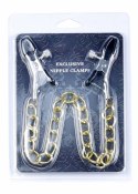 Zaciski na sutki klamerki łańcuszek bondage bdsm Zaciski na sutki klamerki łańcuszek bondage bdsm