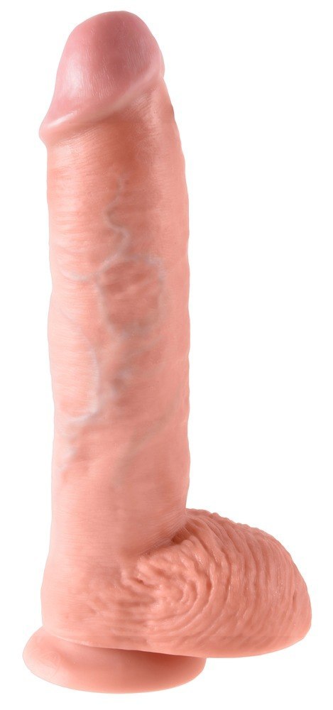 Realistyczny penis z żyłami i przyssawką 26.7 cm Realistyczny penis z żyłami i przyssawką 26.7 cm