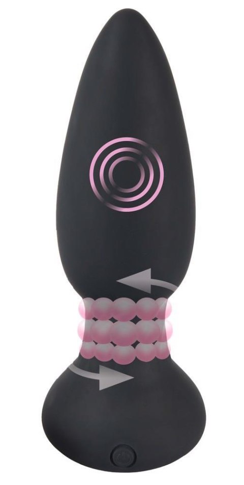 Korek analny rotujący zatyczka pilot 14cm 7trybów Korek analny rotujący zatyczka pilot 14cm 7trybów