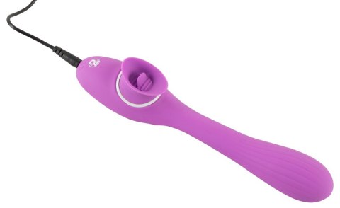 Podwójny masażer łechtaczki wibrator 10trybów 22cm Podwójny masażer łechtaczki wibrator 10trybów 22cm