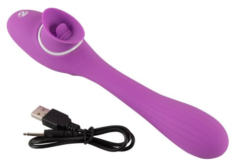 Podwójny masażer łechtaczki wibrator 10trybów 22cm Podwójny masażer łechtaczki wibrator 10trybów 22cm