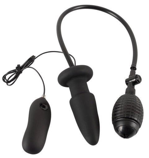 Wibrujące dildo analne pompka korek zatyczka 12 cm Wibrujące dildo analne pompka korek zatyczka 12 cm