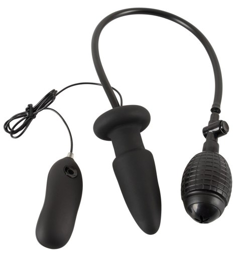 Wibrujące dildo analne pompka korek zatyczka 12 cm Wibrujące dildo analne pompka korek zatyczka 12 cm