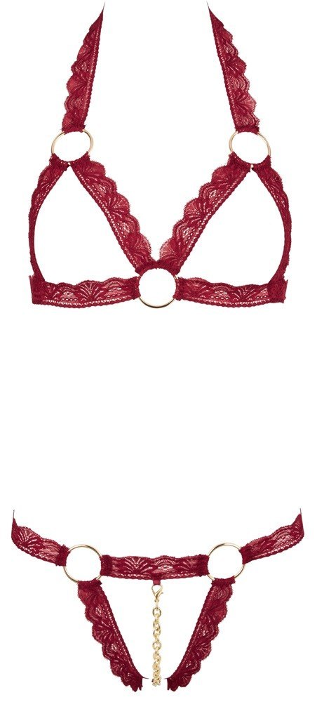 Bra Set open red M/L Bra Set open red M/L