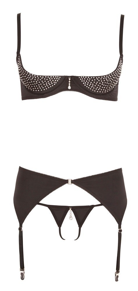 Rhinestone Shelf Bra Set 85C/L Rhinestone Shelf Bra Set 85C/L