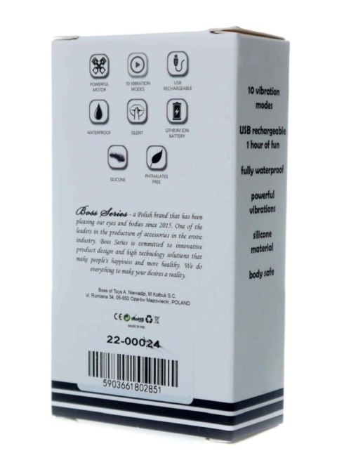 Dyskretny sex masażer mini wibrator 9cm 10trybów Dyskretny sex masażer mini wibrator 9cm 10trybów