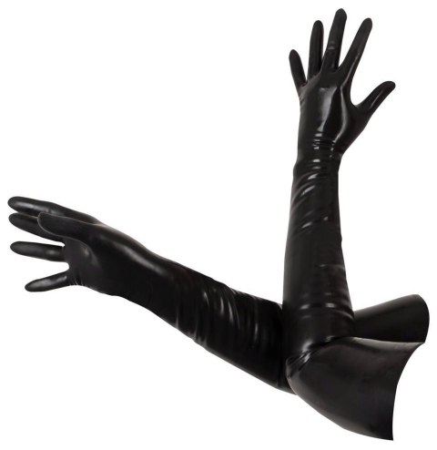 Rękawiczki lateksowe długie czarne unisex bdsm sex Rękawiczki lateksowe długie czarne unisex bdsm sex