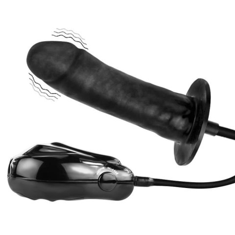 Dildo pompowane realistyczny penis czarny 16cm Dildo pompowane realistyczny penis czarny 16cm