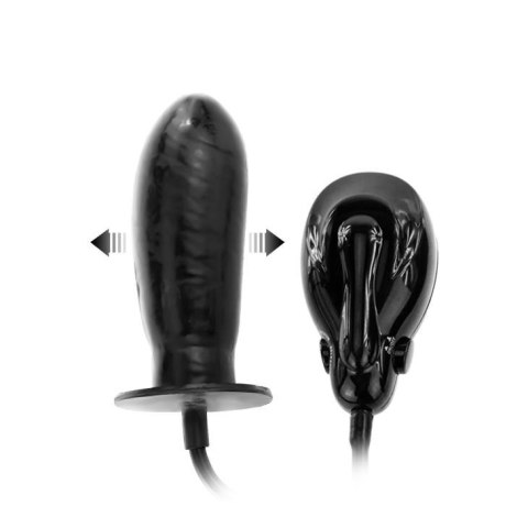 Dildo pompowane realistyczny penis czarny 16cm Dildo pompowane realistyczny penis czarny 16cm