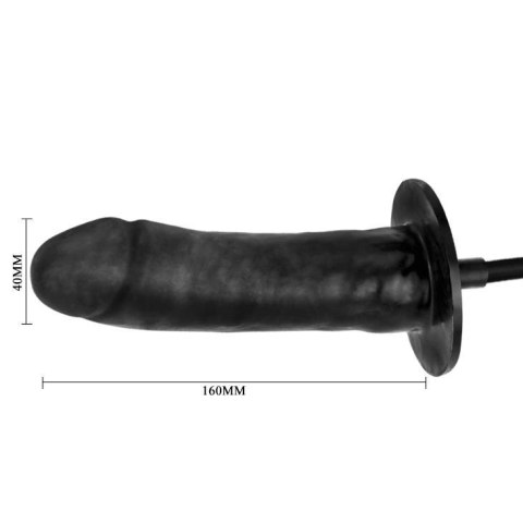 Dildo pompowane realistyczny penis czarny 16cm Dildo pompowane realistyczny penis czarny 16cm