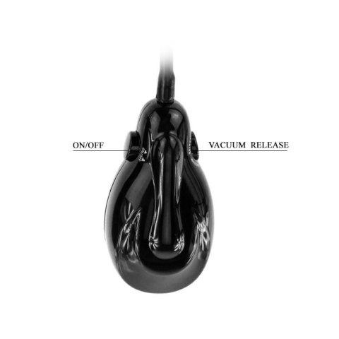 Dildo pompowane realistyczny penis czarny 16cm Dildo pompowane realistyczny penis czarny 16cm