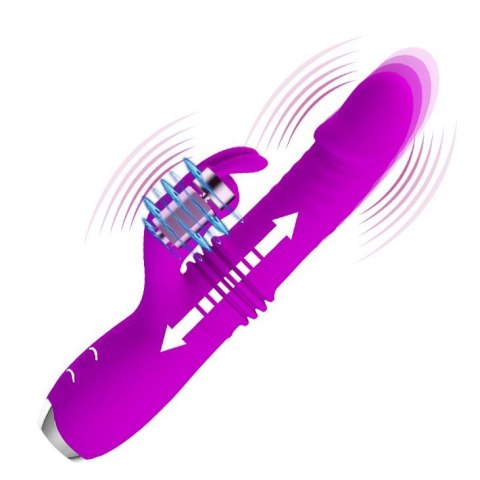Jedwabisty wibrator posuwisty rotacyjny królik Jedwabisty wibrator posuwisty rotacyjny królik