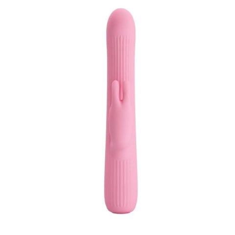 Królik wibrator z masażerem rotacyjny 18cm 4tryby Królik wibrator z masażerem rotacyjny 18cm 4tryby