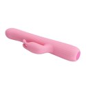 Królik wibrator z masażerem rotacyjny 18cm 4tryby Królik wibrator z masażerem rotacyjny 18cm 4tryby