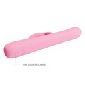 Królik wibrator z masażerem rotacyjny 18cm 4tryby Królik wibrator z masażerem rotacyjny 18cm 4tryby
