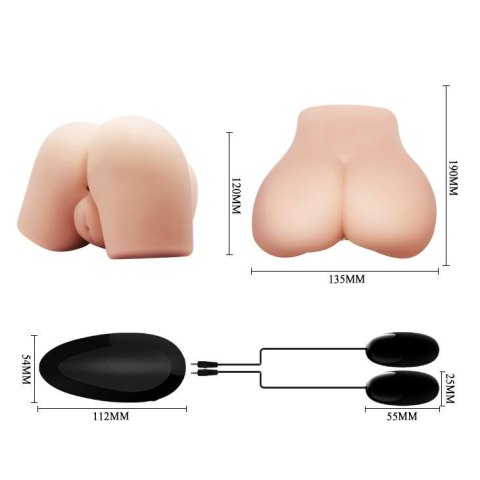 Masturbator sztuczna skóra 2 dziurki wagina anal Masturbator sztuczna skóra 2 dziurki wagina anal