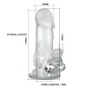 Nakładka na penisa wydłuża pogrubia wibrująca 12cm Nakładka na penisa wydłuża pogrubia wibrująca 12cm