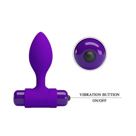 Plug korek analny z wibracjami mała wtyczka 8cm Plug korek analny z wibracjami mała wtyczka 8cm