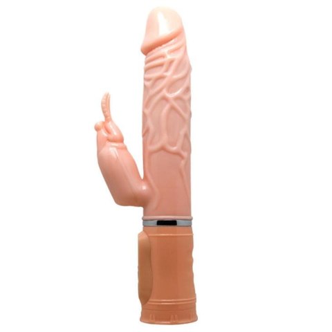 Podgrzewany wibrator z masażerem łechtaczki 26cm Podgrzewany wibrator z masażerem łechtaczki 26cm