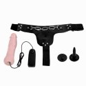 Realistyczny penis na pasach wibrator strapon 19cm Realistyczny penis na pasach wibrator strapon 19cm
