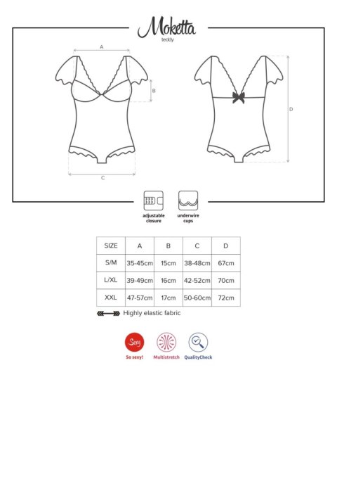 Urzekające stylowe body erotyczne obsessive s/m Urzekające stylowe body erotyczne obsessive s/m