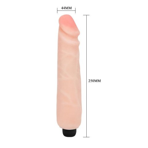 Wibrator penis naturalny z żyłkami elastyczny 25cm Wibrator penis naturalny z żyłkami elastyczny 25cm