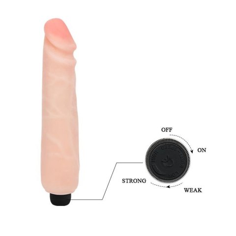 Wibrator penis naturalny z żyłkami elastyczny 25cm Wibrator penis naturalny z żyłkami elastyczny 25cm