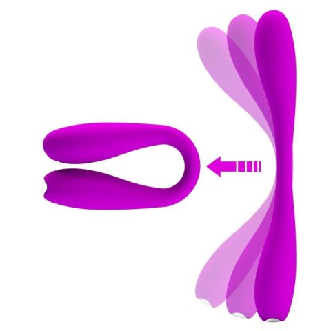 Zginany wibrator podwójny punkt g łechtaczka 17cm Zginany wibrator podwójny punkt g łechtaczka 17cm