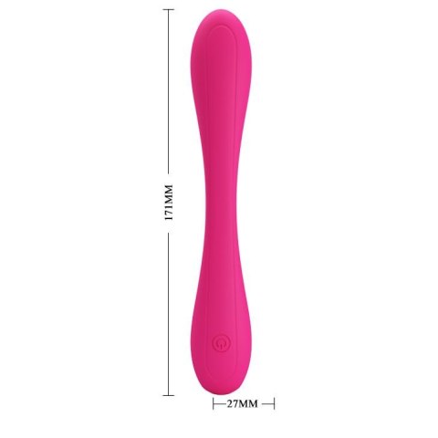 Zginany wibrator podwójny punkt g łechtaczka 17cm Zginany wibrator podwójny punkt g łechtaczka 17cm