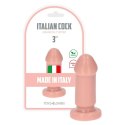 Cieliste gumowe dildo gładkie z przyssawką 8 cm Cieliste gumowe dildo gładkie z przyssawką 8 cm
