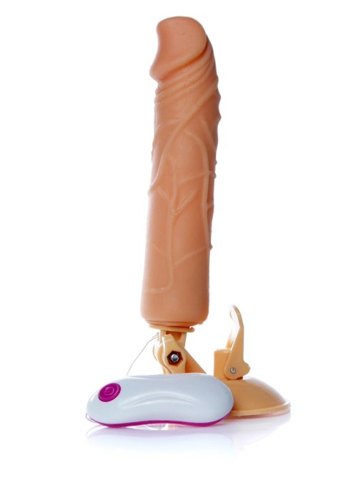 Dildo z przyssawką pilotem penis realistyczny 24cm Dildo z przyssawką pilotem penis realistyczny 24cm