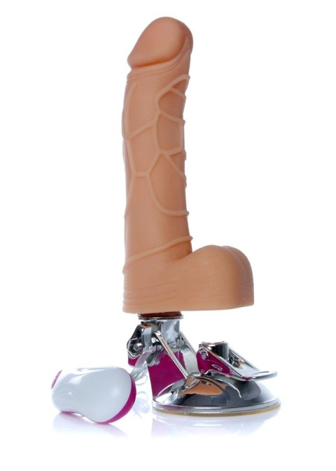 Dildo z przyssawką uchwytem pilotem realistyczny Dildo z przyssawką uchwytem pilotem realistyczny