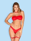 Komplet sex mikołajka biustonosz figi kissmas s/m Komplet sex mikołajka biustonosz figi kissmas s/m