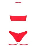 Komplet sex mikołajka biustonosz figi kissmas s/m Komplet sex mikołajka biustonosz figi kissmas s/m