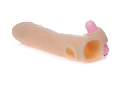 Nakładka przedłużająca penisa sex wibracje 18cm Nakładka przedłużająca penisa sex wibracje 18cm