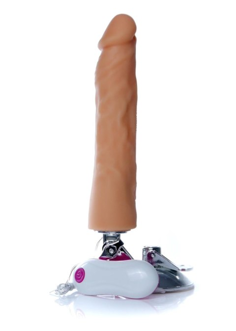 Wibrator z przyssawką pilotem realistyczny 26cm Wibrator z przyssawką pilotem realistyczny 26cm