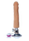 Wibrator z przyssawką pilotem realistyczny 26cm Wibrator z przyssawką pilotem realistyczny 26cm