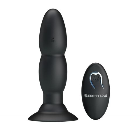 Wibrujący korek analny z przyssawką pilotem 14cm Wibrujący korek analny z przyssawką pilotem 14cm