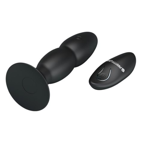 Wibrujący korek analny z przyssawką pilotem 14cm Wibrujący korek analny z przyssawką pilotem 14cm