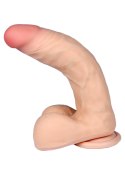 Dildo z kręgosłupem członek penis z jądrami 23cm Dildo z kręgosłupem członek penis z jądrami 23cm