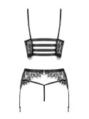 Komplet półgorset pas stringi obsessive lashy l/xl Komplet półgorset pas stringi obsessive lashy l/xl