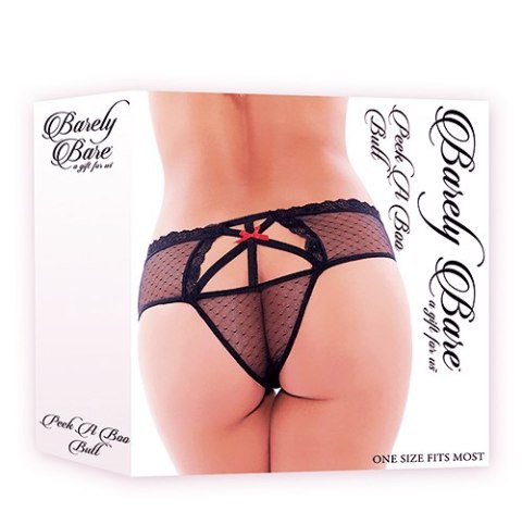 BARELY BARE PEEK A BOO BUTT BLACK BARELY BARE PEEK A BOO BUTT BLACK