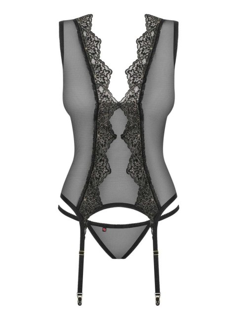 Gorset stringi komplet sex bielizna meshlove l/xl Gorset stringi komplet sex bielizna meshlove l/xl