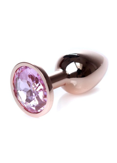 Korek analny ozdobny z kryształkiem metalowy 7cm Korek analny ozdobny z kryształkiem metalowy 7cm