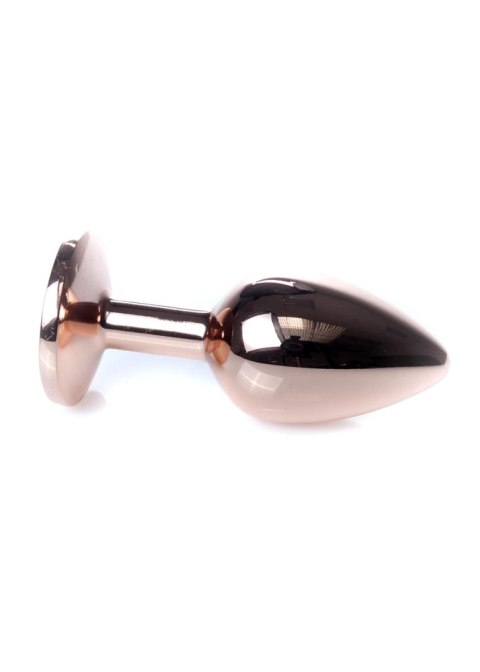 Korek analny ozdobny z kryształkiem metalowy 7cm Korek analny ozdobny z kryształkiem metalowy 7cm