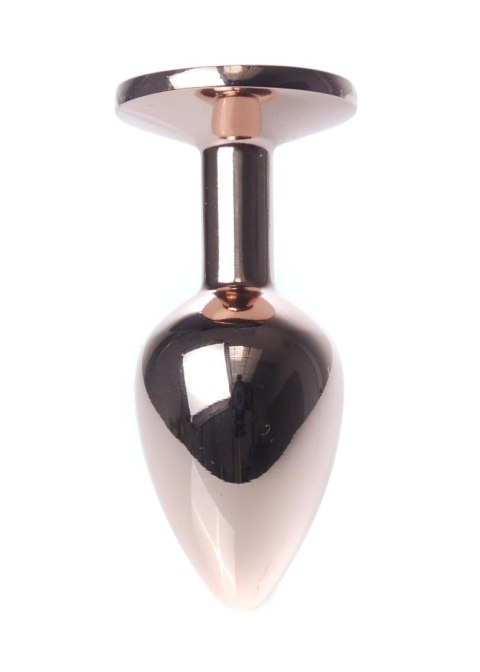 Korek analny ozdobny z kryształkiem metalowy 7cm Korek analny ozdobny z kryształkiem metalowy 7cm