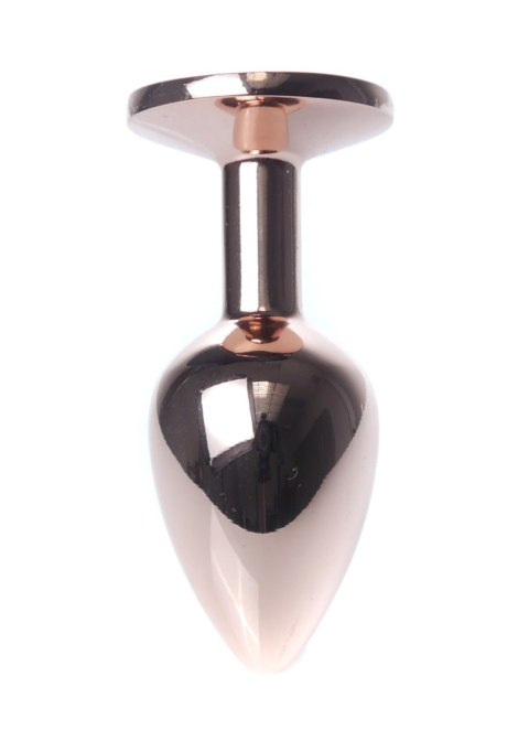 Korek analny ozdobny z kryształkiem metalowy 7cm Korek analny ozdobny z kryształkiem metalowy 7cm