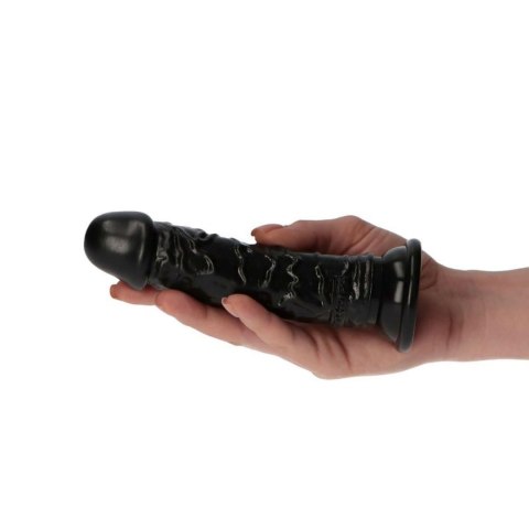 Realistyczne żylaste czarne dildo z przyssawką Realistyczne żylaste czarne dildo z przyssawką