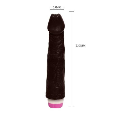 Realistyczny czarny penis wibrator naturalny 23cm Realistyczny czarny penis wibrator naturalny 23cm