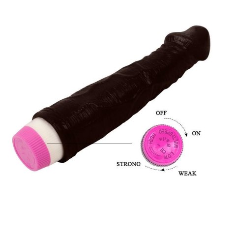 Realistyczny czarny penis wibrator naturalny 23cm Realistyczny czarny penis wibrator naturalny 23cm